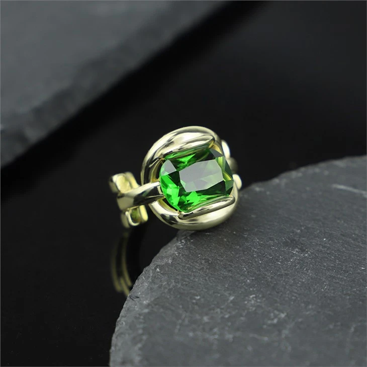 emerald ring gold plated 02 emerald ring gold plated 02