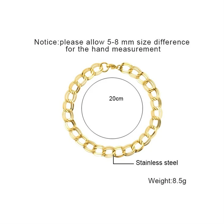 Gold Stainless Steel Oval Chain Bracelet suppliers Gold Stainless Steel Oval Chain Bracelet suppliers